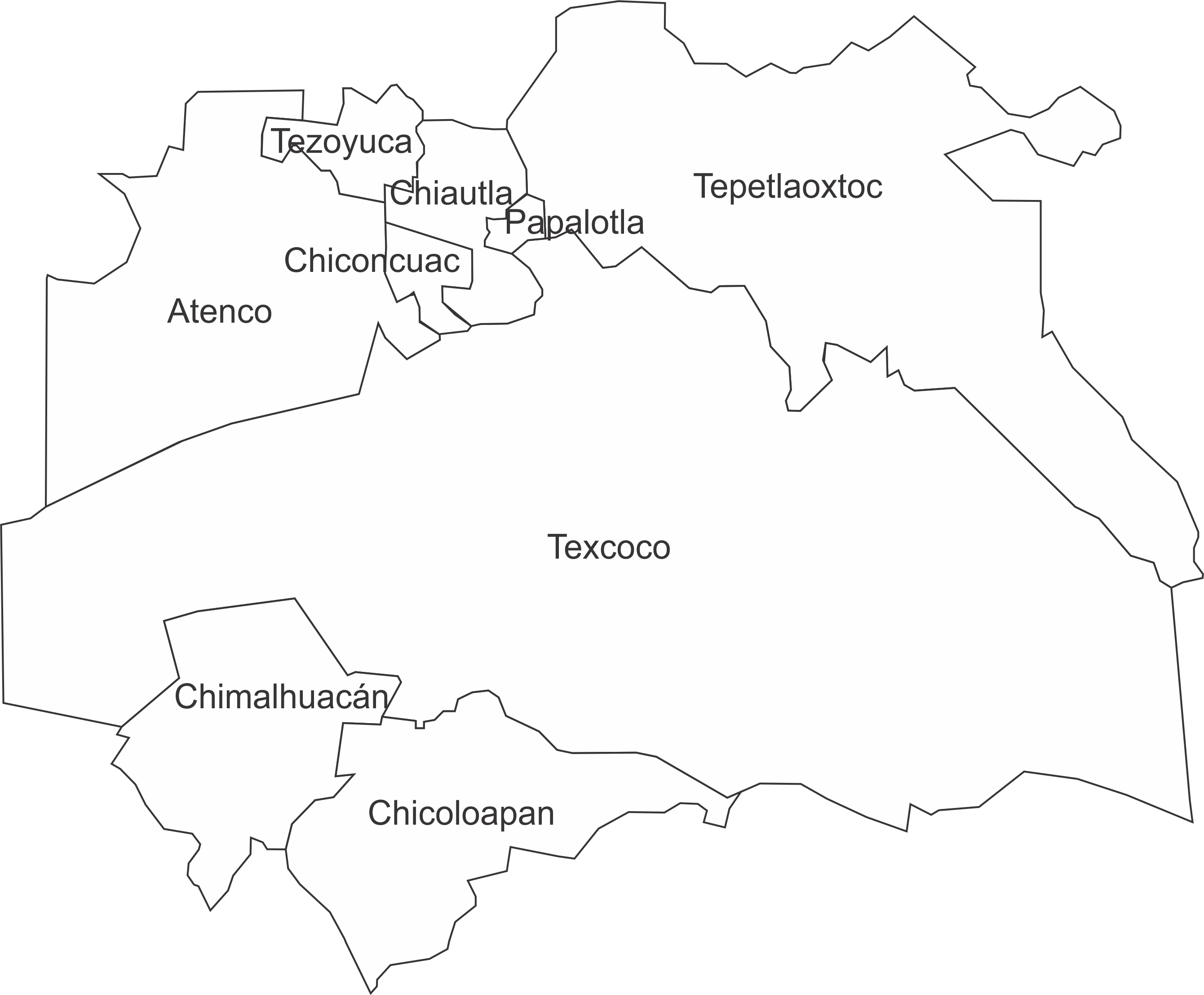 ASÍ SE CONFORMA TEXCOCO TERRITORIALMENTE CR Comunicación